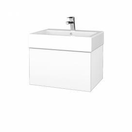 Dřevojas Koupelnová skříňka VARIANTE SZZ 70 pro umyvadlo Duravit Vero - M01 Bílá mat / M01 Bílá mat