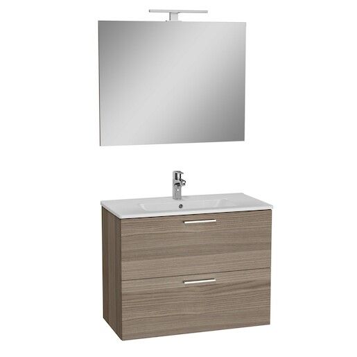 Koupelnová sestava s umyvadlem zrcadlem a osvětlením VitrA Mia 79x61x39,5 cm cordoba MIASET80C - Siko - koupelny - kuchyně