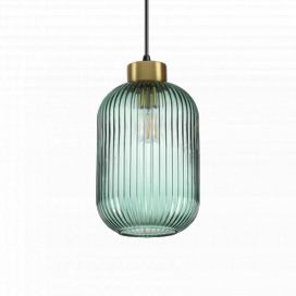 Ideal Lux 237497 zavěšený stropní lustr Mint 1x60W | E27 - s kouřově zeleným sklem