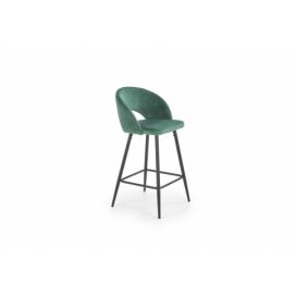 H96 Barová židle tmavě zelená