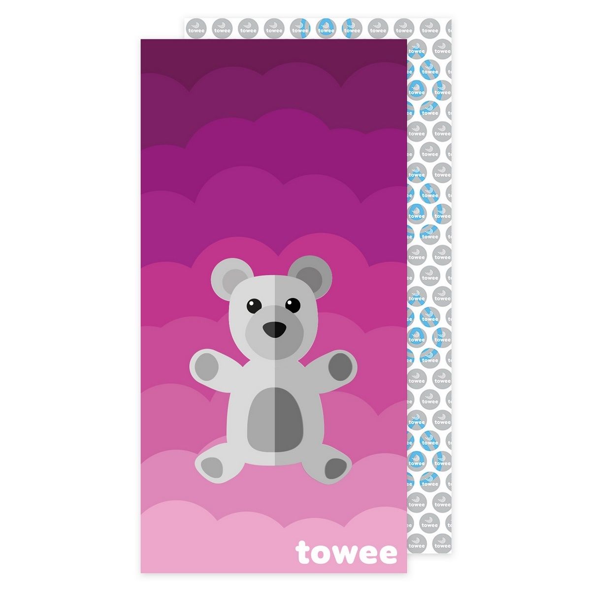 Towee Rychleschnoucí osuška Teddy Bear růžová, 70 x 140 cm - 4home.cz