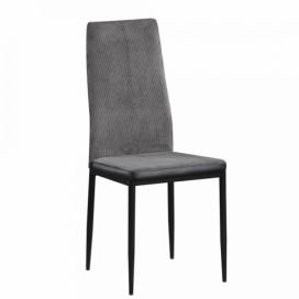 Tempo Kondela Jídelní židle ENRA - tmavě šedá/černá