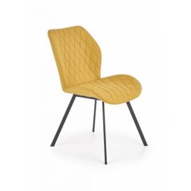 HALMAR Designová židle Eviana hořčicová