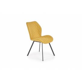 Židle čalouněná K360 hořčice