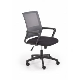 HALMAR Kancelářká židle Manu černá/šedá