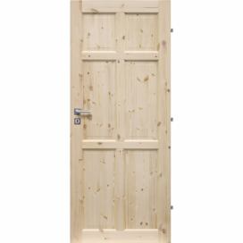 ERKADO Dřevěné masivni dveře masiv z borovice BERLIN PN (Kvalita B)