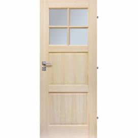 ERKADO Dřevěné masivni dveře masiv z borovice DUBLIN 4S
