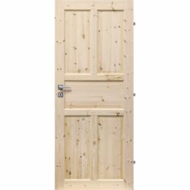 ERKADO Dřevěné masivni dveře masiv z borovice LONDON PN (Kvalita B)