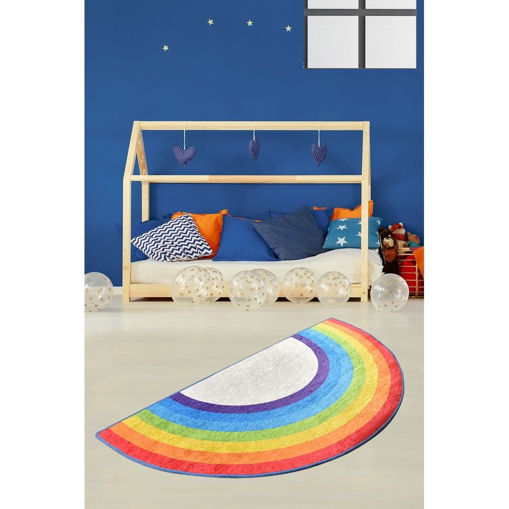 Dětský protiskluzový koberec Conceptum Hypnose Rainbow, 85 x 160 cm - Bonami.cz
