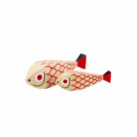 Wooden Doll Mother Fish and Child Lino.cz