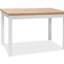 Stůl ADAM DUB LANCELOT / bílý MAT 120x68