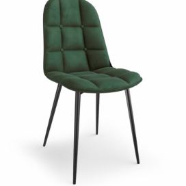 Jídelní židle K417 Halmar Tmavě zelená