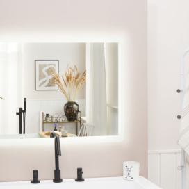 Koupelnové zrcadlo s LED osvětlením obdélníkové 60 x 80 cm CORROY