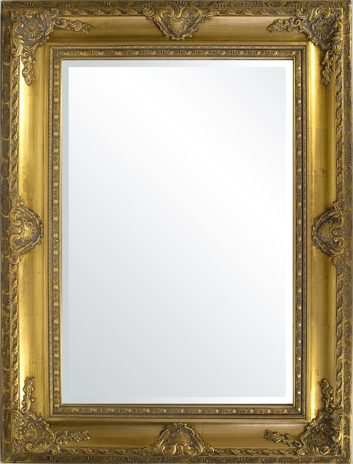 Zlaté zrcadlo s výrazným zdobením 120 cm 47581 Mdum - M DUM.cz