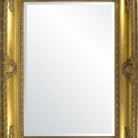 Zlaté zrcadlo s výrazným zdobením 120 cm 47581 Mdum