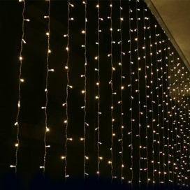 STERIXretro: ACA DECOR LED vánoční závěs, 3x3m, teplá bílá, IP44, 480 LED