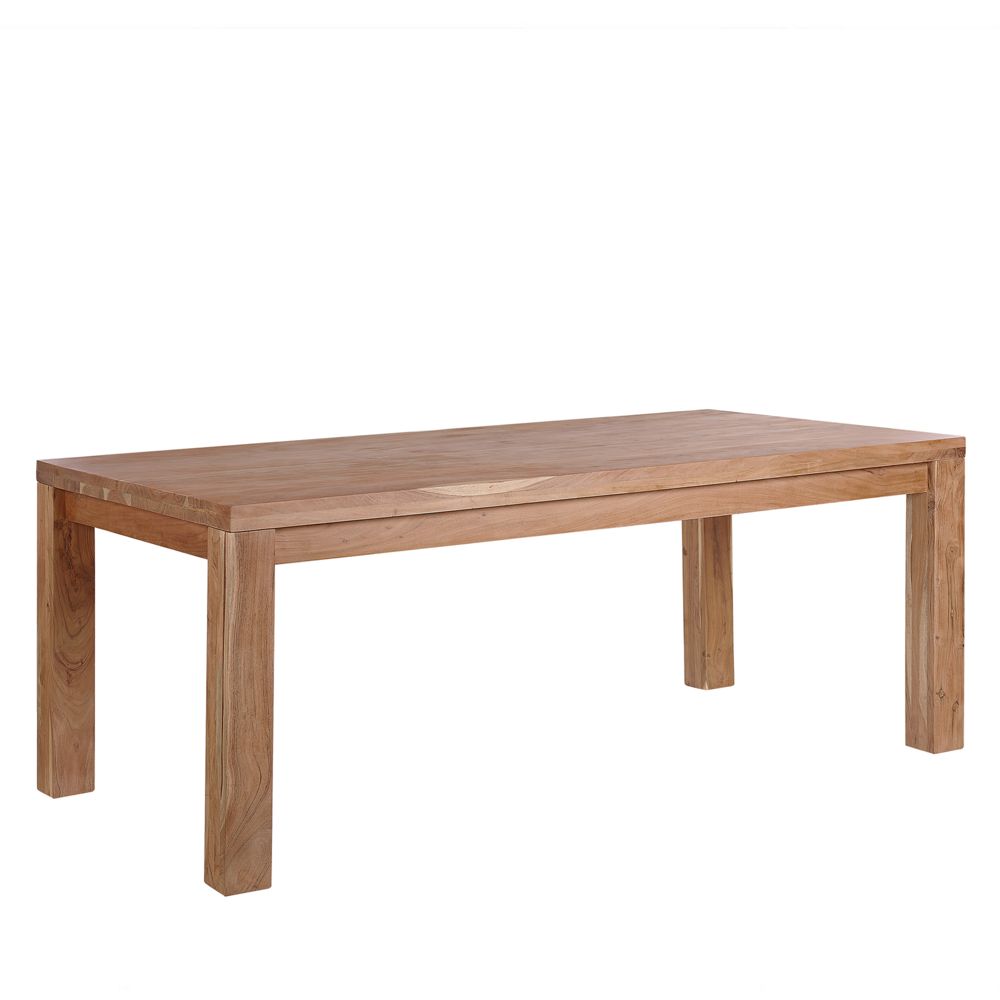 Jídelní stůl z akátového dřeva světle hnědý 180 x 90 cm TESA - Beliani.cz