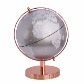 Stříbrný globus 28 cm CABOT