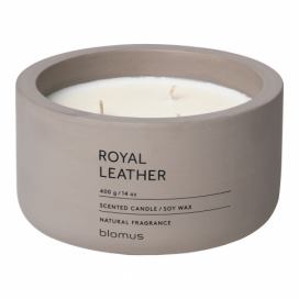 Vonná svíčka ze sojového vosku Royal Leather velká FRAGA BLOMUS