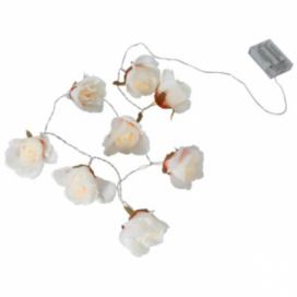 Dekorativní světelný LED řetěz Flower Rosa
