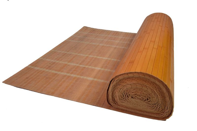 Vingo Oranžová bambusová rohož za postel - metráž Šířka rohože: 90 cm, Délka rohože: 1200 cm - Vingo