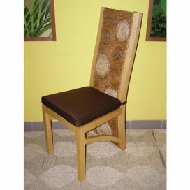 Jídelní židle CAUCEDOS, borovice, banánový list