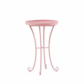 Zahradní stolek růžový CAVINIA