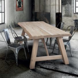 Masivní stůl dřevěné nohy 180x90x6 Mdum