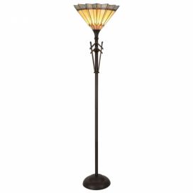 Stojací lampa Tiffany- Ø 45*182 cm 1x E27 / Max 60W Clayre & Eef
