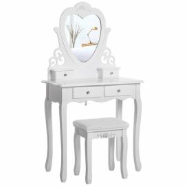 Toaletní stolek Madame de Pompadour - Bílá