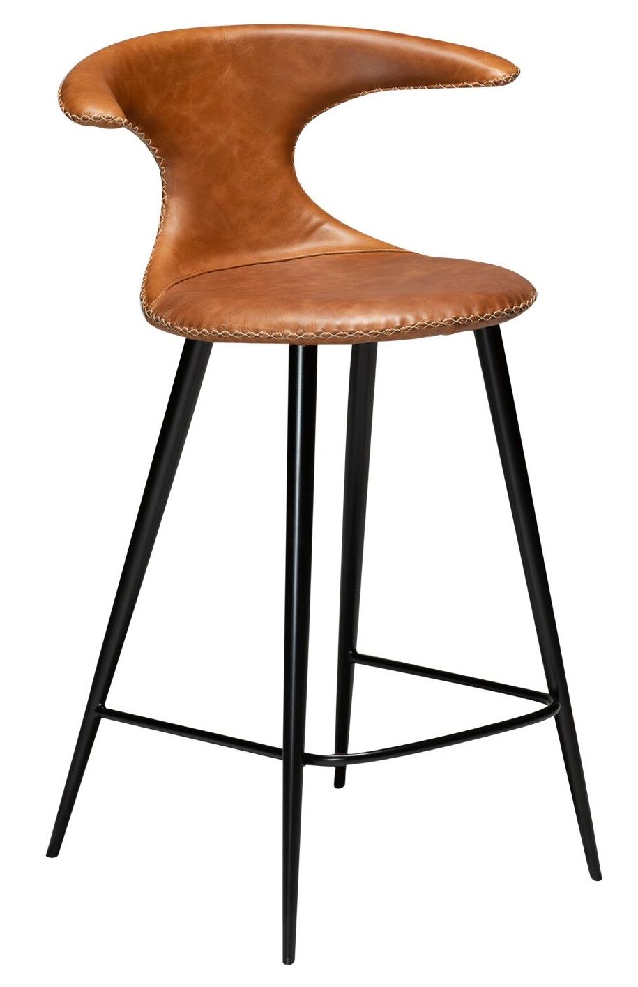 ​​​​​Dan-Form Hnědá kožená barová židle DAN-FORM Flair 65 cm - Designovynabytek.cz