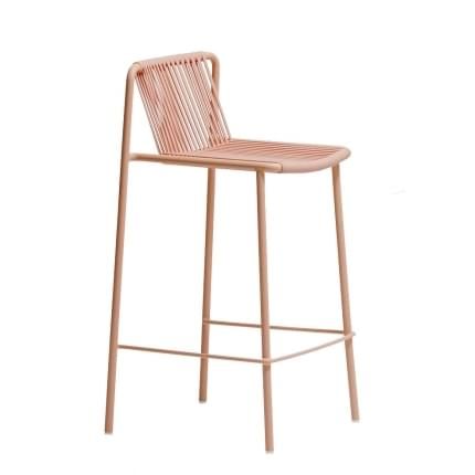 Pedrali Růžová kovová barová židle Tribeca 3667 67,5 cm - Designovynabytek.cz
