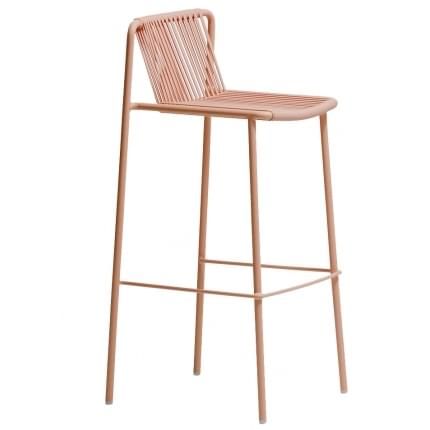 Pedrali Růžová kovová barová židle Tribeca 3668 77,5 cm - Designovynabytek.cz
