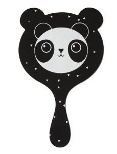 Černé zrcátko Panda - 11*1*20cm J-Line by Jolipa - LaHome - vintage dekorace