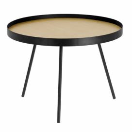 Dřevěný kulatý konferenční stolek Kave Home Nenet 60 cm
