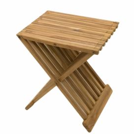 DEOKORK Zahradní odkládací stolek FLOW (teak)