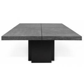 Betonově šedý jídelní stůl TEMAHOME Dusk 150 x 150 cm