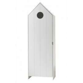 Bílá lakovaná šatní skříň Vipack Casami 171 cm