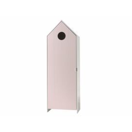 Růžová lakovaná šatní skříň Vipack Casami 171 cm