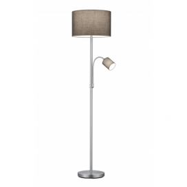 LED stojací lampa s kovovým stínidlem ve zlaté barvě (výška 160 cm) Nala – Trio Select