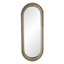 Oválné nástěnné zrcadlo s hnědým rámem Ann - 15*2*41 cm Clayre & Eef LaHome - vintage dekorace