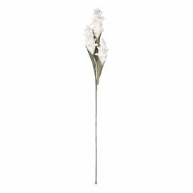 Bílá umělá květina s listy Rosaire - 106 cm Clayre & Eef