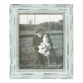 Velký dřevěný fotorámeček s patinou Pacey - 27*32 cm / 20*25 cm Clayre & Eef LaHome - vintage dekorace