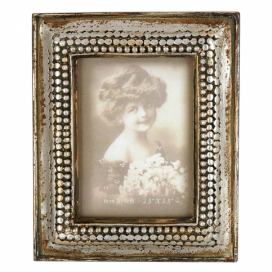 Stříbrný fotorámeček Antik - 10*13 cm / 6*9 cm Clayre & Eef LaHome - vintage dekorace