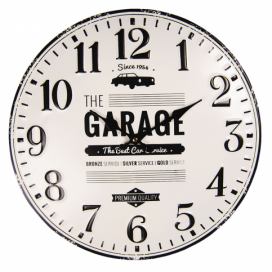 Nástěnné kovové hodiny The Garage – Ø 40 cm / 1*AA Clayre & Eef