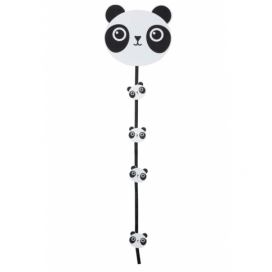 Dekorace girlanda Panda s kolíčky  - 19*17*74cm J-Line by Jolipa LaHome - vintage dekorace