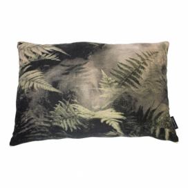 Velký sametový polštář Jungle listy - 40*60*15cm Mars & More LaHome - vintage dekorace