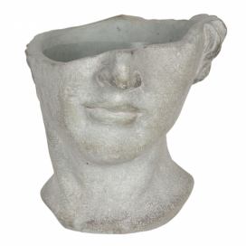 Květináč v designu rozbité antické busty Homme - 20*18*19 cm Clayre & Eef