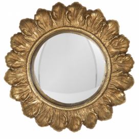 Nástěnné zrcadlo ve zlatém masivním rámu Marcellette – Ø 18*2 cm Clayre & Eef LaHome - vintage dekorace