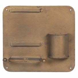 Retro nástěnný držák na toaletní papír - 30*5*28 cm Clayre & Eef